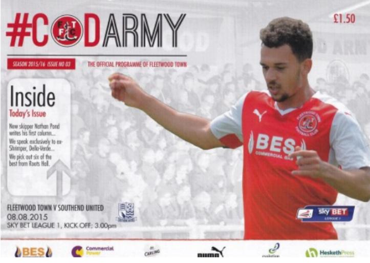 FLEETWOOD TOWN v SOUTHEND UNITED 2015/16